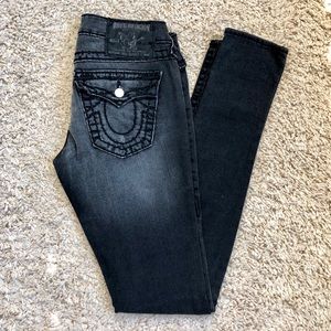 True Religion Jeans (Julie) - Black/Charcoal Grey